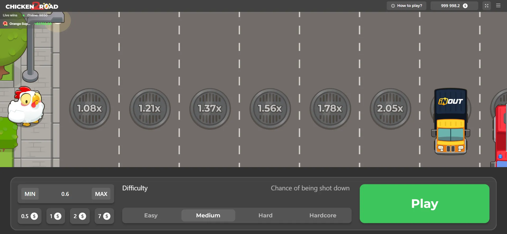 Echt geld spelen in Chicken Road 2