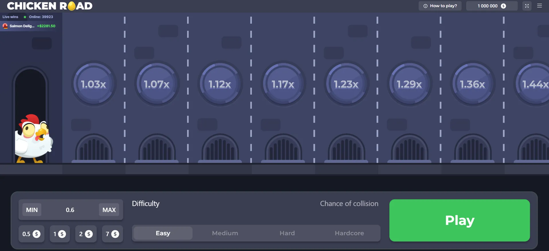 Chicken Road spel spelen