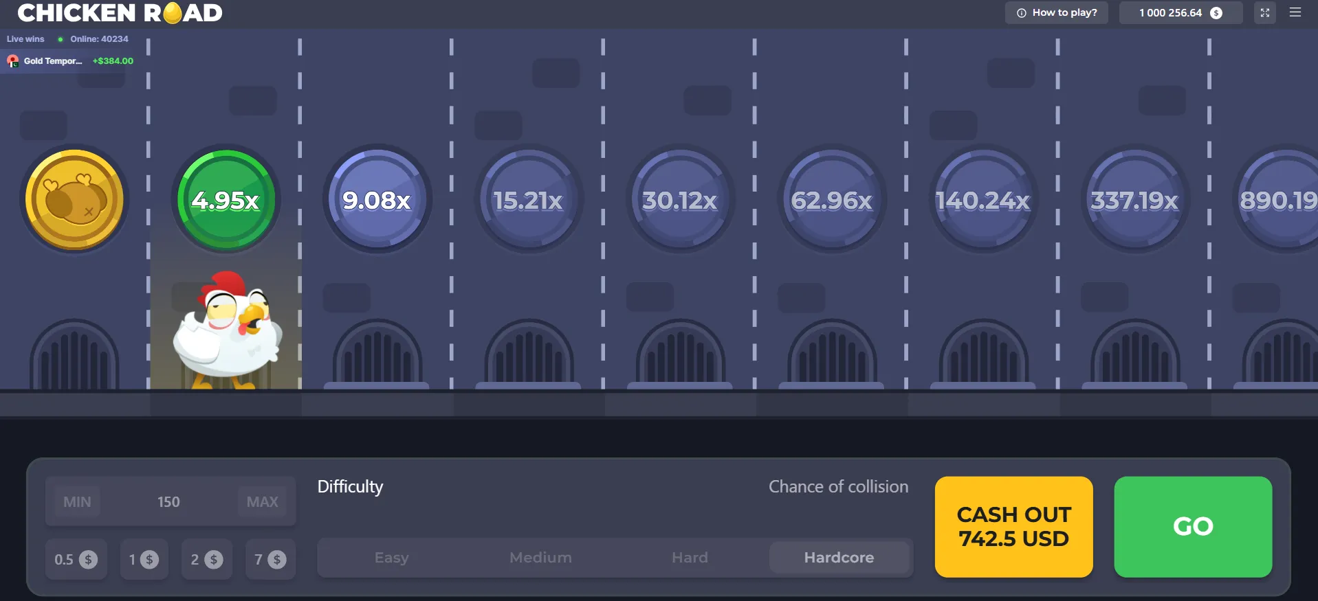 Belangrijkste kenmerken van Chicken Road game