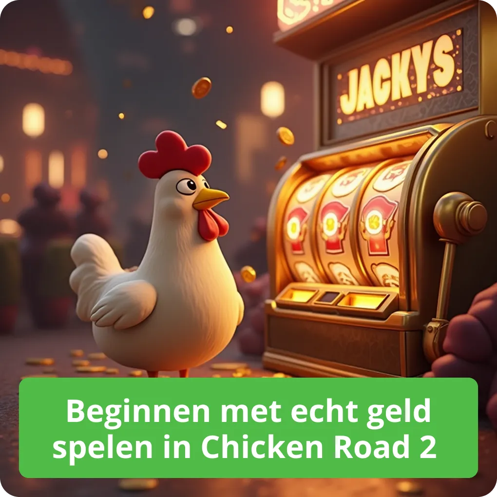 Beginnen met echt geld spelen in Chicken Road 2